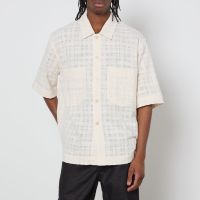 sunflower adam slub woven cotton shirt - m