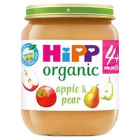 hipp organic apple  pear jar 4 months