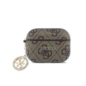 Funda Guess para AirPods 3 Marrón con Estampado Clásico