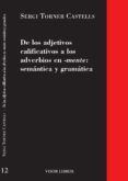 de los adjetivos calificativos a los adverbios