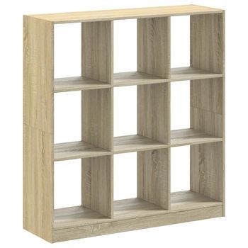 Estantería De Madera De Ingeniería Roble Sonoma 102x32x108 Cm Vidaxl