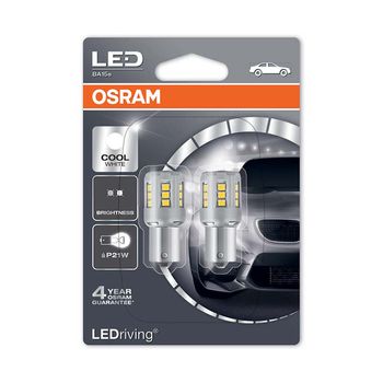 382 LED Bulb 12V P21W Cool White 6000K  Twin Pack