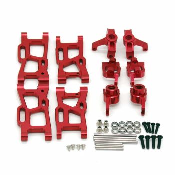 Wltoys 1/14 144001 Mejora de metal Brazo trasero de dirección Copa C Asiento Piezas de coche RC