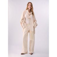 liu jo pantalones pantalones flare en terciopelo para mujer