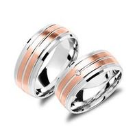 alianzas de plata 925 rosa