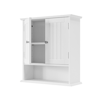 armario de bano blanco de pared de madera compuesta sin marca 546 x 198 x 599 cm  blanco