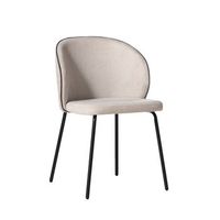 silla de comedor poliester klast home nordico 49 x 80 cm - beige