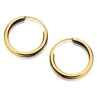 9ct Gold Hoop Earrings - 18mm - G2004