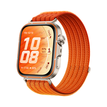 HUAWEI WATCH FIT 5 Pro Naranja Nylon/Pantalla FullView/Cristal de Zafiro/Mini-Workout