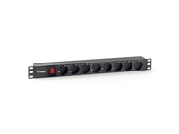 regleta alimentacion rack 19 1u 8 tomas con interruptor