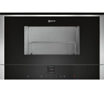 NEFF C17GR00N0B Built-in Microwave with Grill - Stainless Steel, Stainless Steel