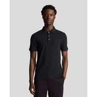 lyle  scott tops y camisetas sp400ton polo shirt-z865 jet black para hombre