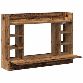 Escritorio | Mesa De Trabajo Montado En La Pared Madera Vieja 105 X 48 X 75 Cm