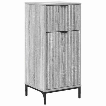 Gabinete De Baño Gris Sonoma 39,5 X 36 X 88 Cm Vidaxl