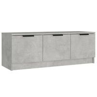 mueble tv  mueble de salon  armario tv madera contrachapada gris hormigon 102x35x365 cm