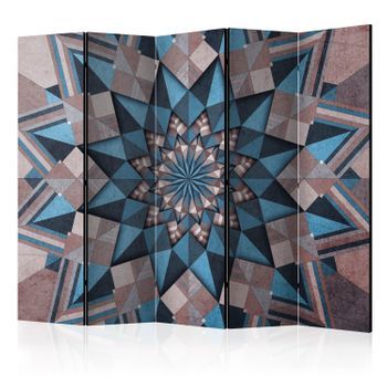 Biombo - Star Mandala (brown And Blue) Ii (225x172 Cm)