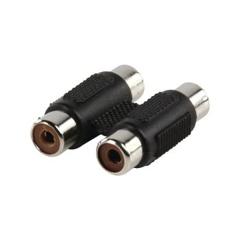 Goobay Adaptador de Audio Estéreo 2xRCA a 2xRCA Hembra/Hembra Negro