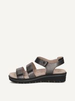 caprice sandal grey made of leather with wedge heel size 39