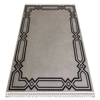 Alfombra Amour 53071a Beige - Marco, Moderno, Elegante 98x200 Cm
