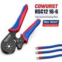 pinza de crimpado hsc12 16-6 para terminales tubulares de 16 mm herramienta manual de crimpado para conexion de cables electricos
