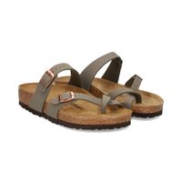 birkenstock sandalias planas mujer - gris talla 41r