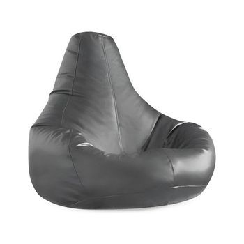 Puff Bean Bag Deri Armut Gris