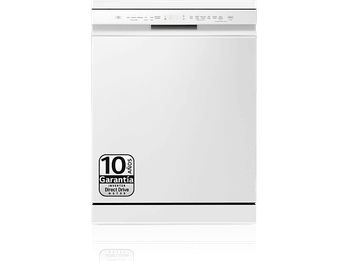 REACONDICIONADO Seminuevo Bueno Lavavajillas - LG DF355FW, 14 servicios, 9 programas, 60 cm, LED táctil, Tercera bandeja, QuadWash™, ThinQ™, Blanco