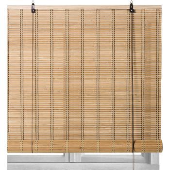 Estore Enrollable De Bambú Natural Para Puertas Y Ventanas 140x180 Cm