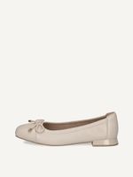 caprice ballerina beige made of leather with trapeze heel size 37