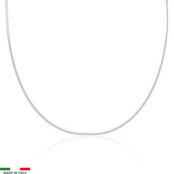 Cadena barbada de plata 925 1mm