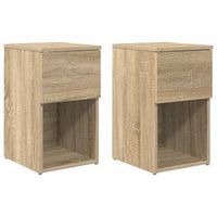 mueble cama 2 pcs roble sonoma 29 x 315 x 49 cm vidaxl