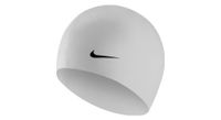 nike swim gorro de natacion de entrenamiento de silicona solida blanco