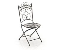 silla de jardin plegable indra metal bronce 50x40x92 cm