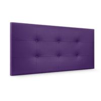 cabecero de polipiel capitone 90x60cm camas 8090 - lila
