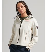 superdry para mujer w5011443a chaqueta softshell con capucha code trekker blanco xl casual poliester