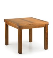 mesa de comedor extensible de madera de mindi marron anch 95 cm