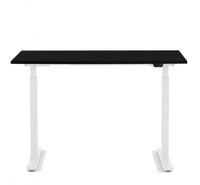 escritorio ajustable sentadode pie acero blanco y negro l140
