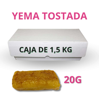 porcion turron de yema tostada cajas a granel anonimas - caja de