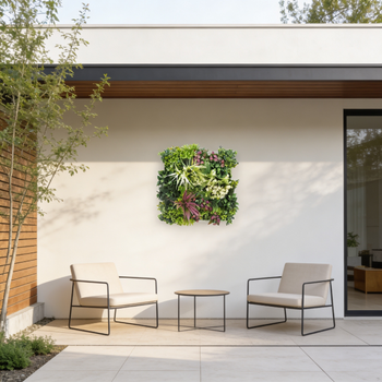Cuadro Vegetal Artificial Allegra 50x50 Cm – Naturing Monde