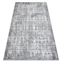 alfombra structural sole d3732 - azteca diamantes tejido plano gris  200x290 cm