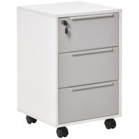 cajonera tipo archivador 40x40x635 cm blanco y gris