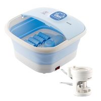 pack spa para pies plegable con hidromasaje y cortaunas con led lupa y lima innovagoods