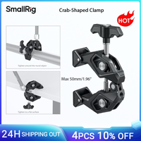 abrazadera de aluminio en forma de cangrejo smallrig con orificios roscados de 14 -20 y orificios de localizacion de 14-20 para monitor de camara goproaction -5319