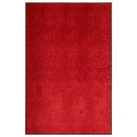 felpudo lavable rojo 120x180 cm vidaxl