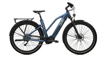 Bicicleta electrica de ciudad o2 feel vern 7 2 mid shimano alivio 9v 835 wh 27 5   azul