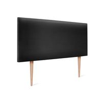 cabecero de polipiel liso 105x105cm con patas camas 105 - negro