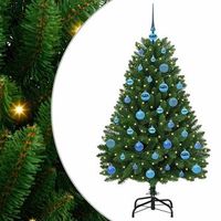 arbol de navidad artificial verde 150 cm pvc y metal vidaxl