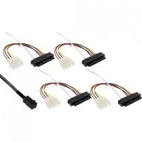 inline cable interno mini sas hd a 4xsas sff-8482  alimentacion