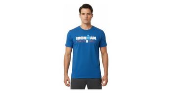 Camiseta de manga corta ironman italia emilia romana azul real para hombre