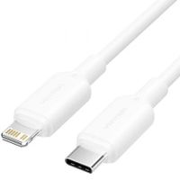 vention lakwh cable usb 20 tipo-c a lightning 2m 27w blanco